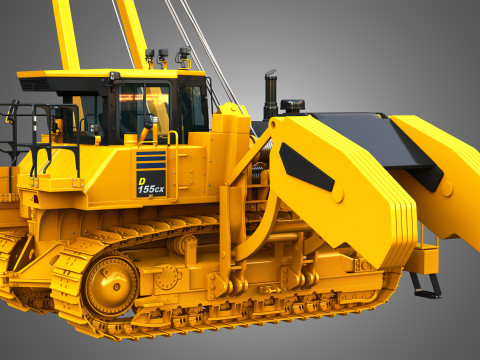 D155CX-8 Oval Track Pipelayer 3D Модель