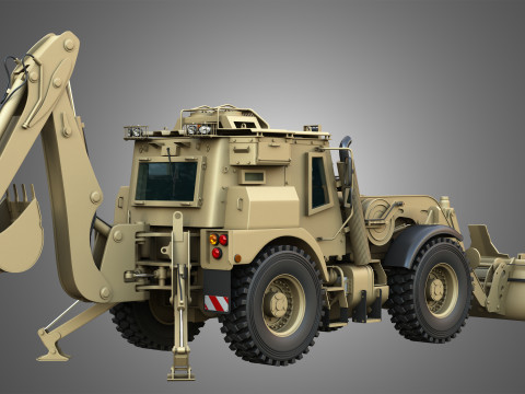 HMEE High Mobility Engineer Excavator Modèle 3D