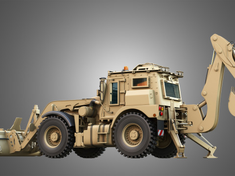 HMEE High Mobility Engineer Excavator Modèle 3D