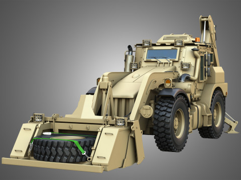 HMEE High Mobility Engineer Excavator Modèle 3D