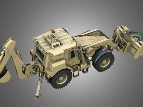 HMEE High Mobility Engineer Excavator Modèle 3D