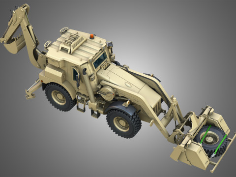 HMEE High Mobility Engineer Excavator Modèle 3D