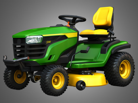 S130 Lawn Tractor 3D Модель