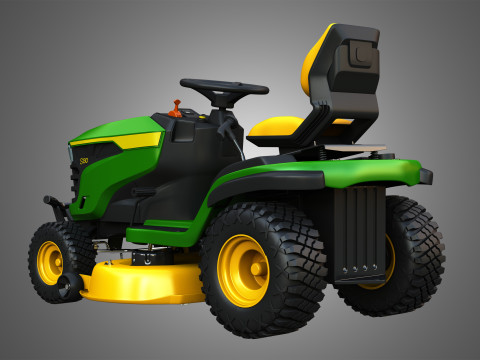 S130 Lawn Tractor 3D-Modell
