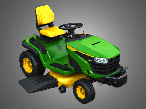 Trator de gramado S130 Modelo 3D