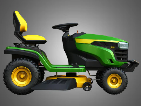 Trator de gramado S130 Modelo 3D