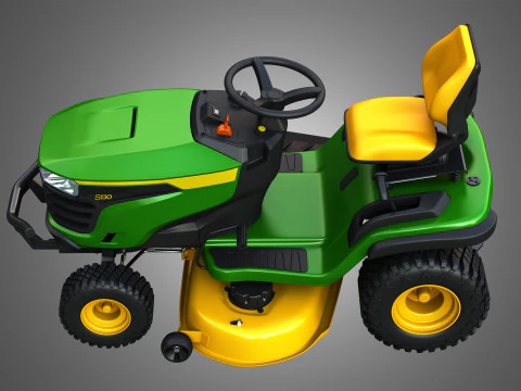 Trator de gramado S130 Modelo 3D