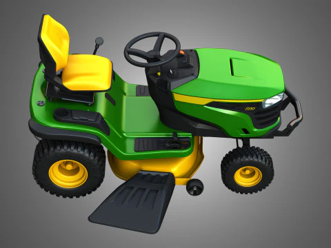 Trator de gramado S130 Modelo 3D