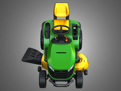 Trator de gramado S130 Modelo 3D