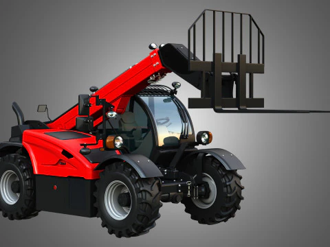 IH 935 Farmlift Telehandler 3D Model