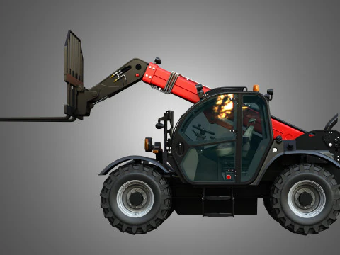 IH 935 Farmlift Telehandler 3D Model