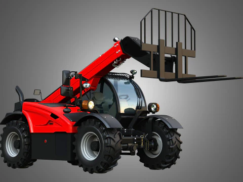 IH 935 Farmlift Telehandler 3D Model