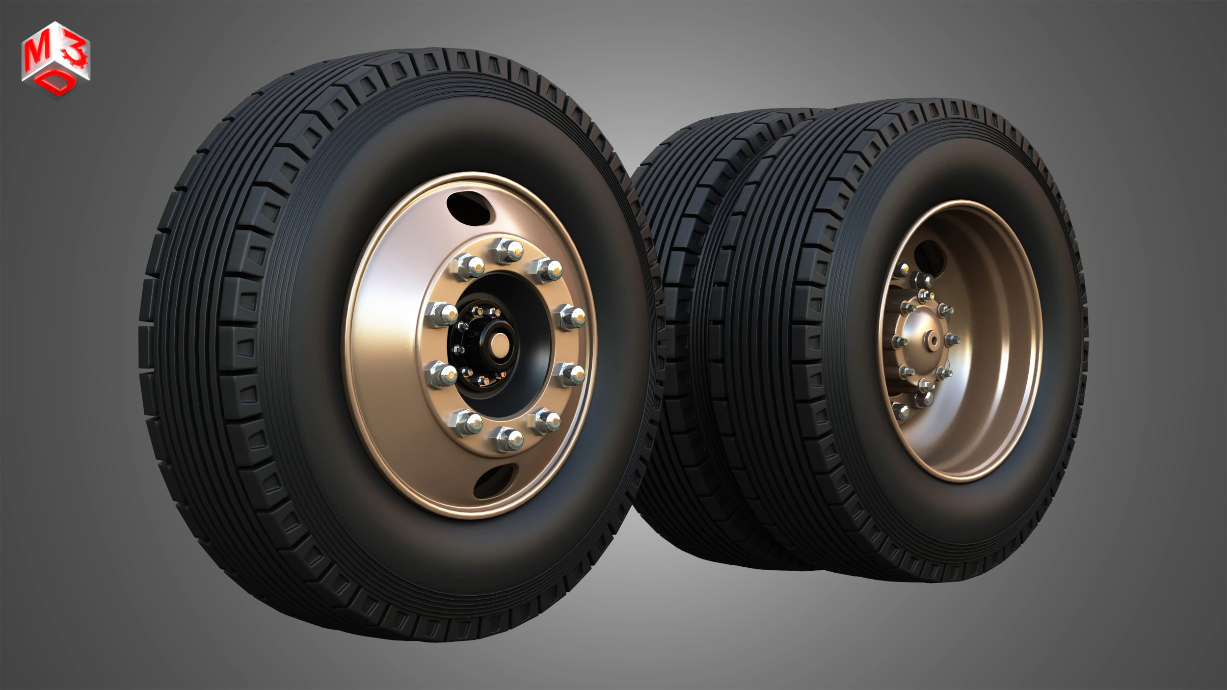 Markos Special Wheels and Tires MSWT -2 3D Model .c4d .max .obj .3ds .fbx .stl .blend 
