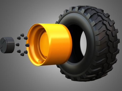 Markos Special Wheels and Tires MSWT -3 3D Model