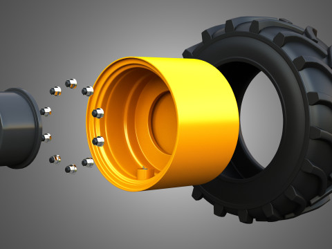 Markos Special Wheels and Tires MSWT -3 3D Model