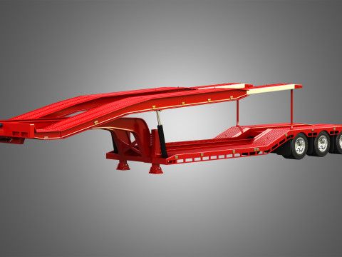 Van Transporter Trailer 3D Модель