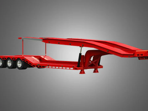 Van Transporter Trailer 3D Model