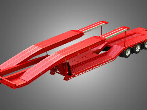 Van Transporter Trailer 3D Model