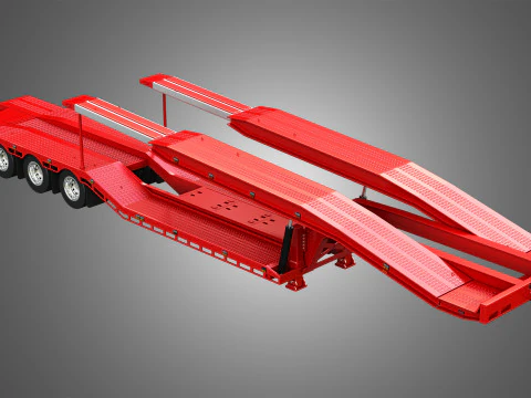 Van Transporter Trailer 3D Model