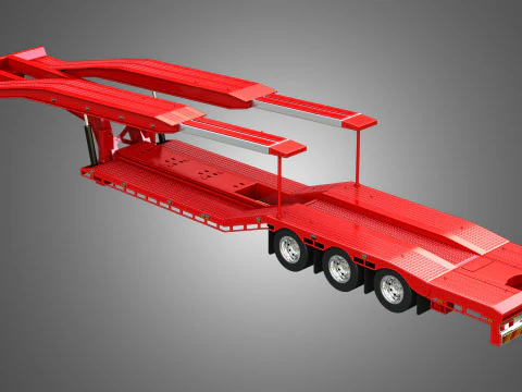 Van Transporter Trailer 3D Model