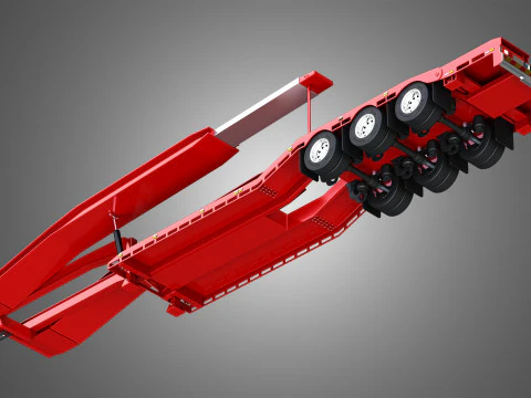 Van Transporter Trailer 3D Model