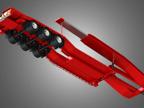 Van Transporter Trailer 3D Model