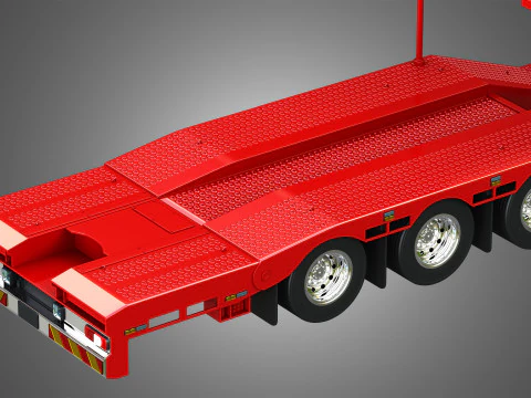 Van Transporter Trailer 3D Model