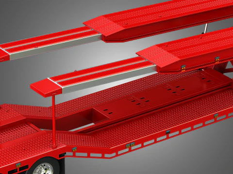 Van Transporter Trailer 3D Model