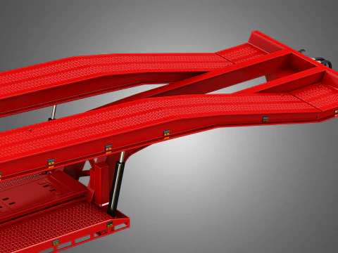 Van Transporter Trailer 3D Model