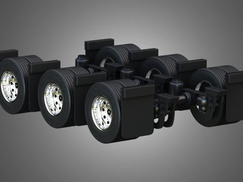 Van Transporter Trailer 3D Model