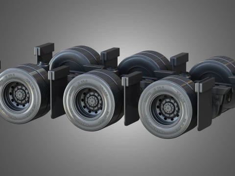Van Transporter Trailer 3D Model