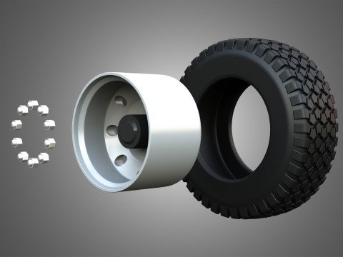 Markos Special Wheels and Tires MSWT -4 3Dモデル