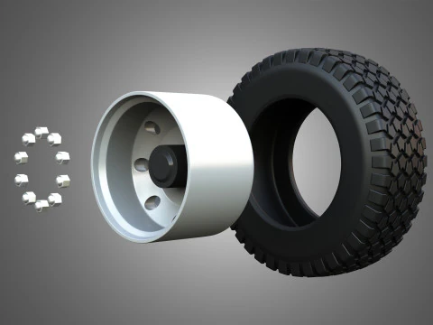 Markos Special Wheels and Tires MSWT -4 3D Model