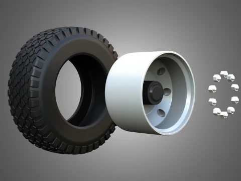 Markos Special Wheels and Tires MSWT -4 3D Model