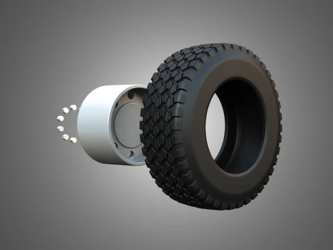 Markos Special Wheels and Tires MSWT -4 3D Model