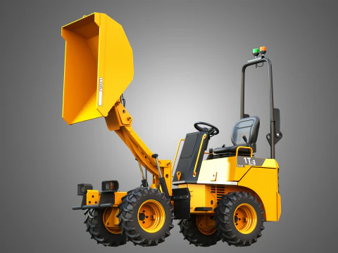 Dumper elettrico a scarico alto 1T-2 Modello 3D