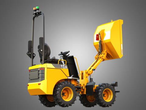1T-2 Electric High Tip Dumper Model 3D