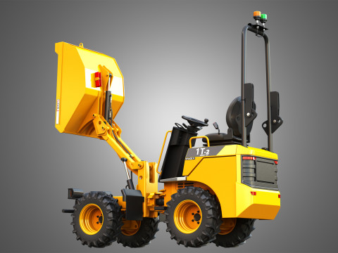 1T-2 Electric High Tip Dumper Model 3D
