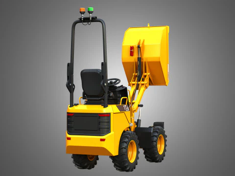 Dumper elettrico a scarico alto 1T-2 Modello 3D