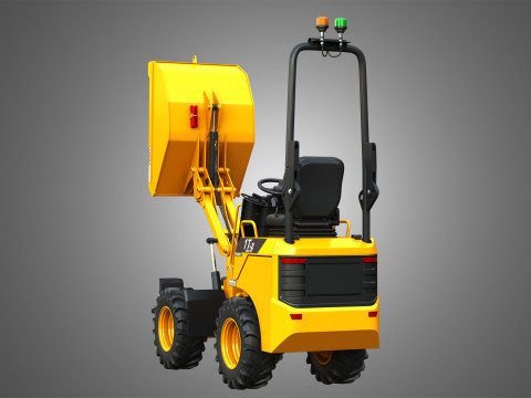 1T-2 Electric High Tip Dumper Model 3D