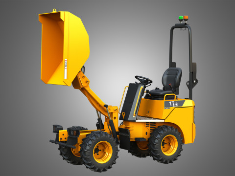 1T-2 Electric High Tip Dumper Model 3D