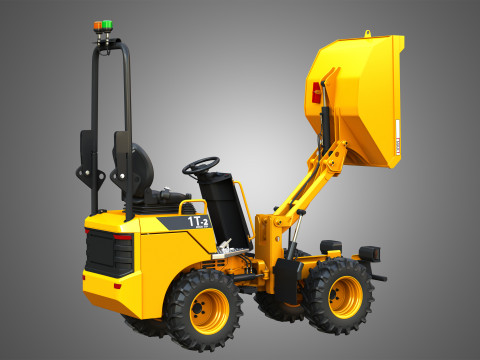 1T-2 Electric High Tip Dumper Model 3D