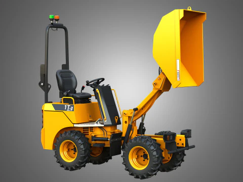 Dumper elettrico a scarico alto 1T-2 Modello 3D