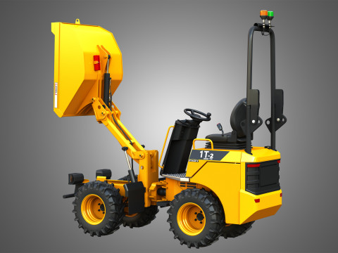 1T-2 Electric High Tip Dumper Model 3D