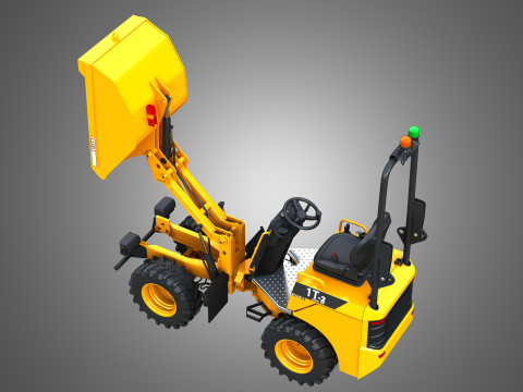 1T-2 Electric High Tip Dumper Model 3D