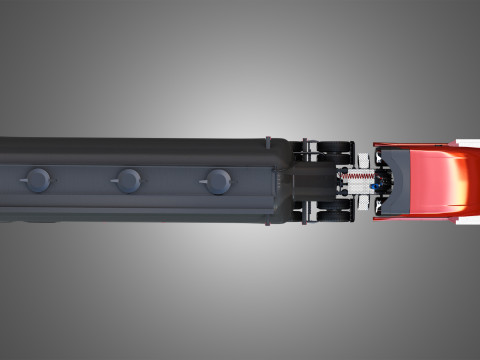 57X Truck with Silo Trailer 3D Модель