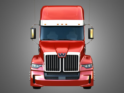 57X Truck with Silo Trailer 3D Модель