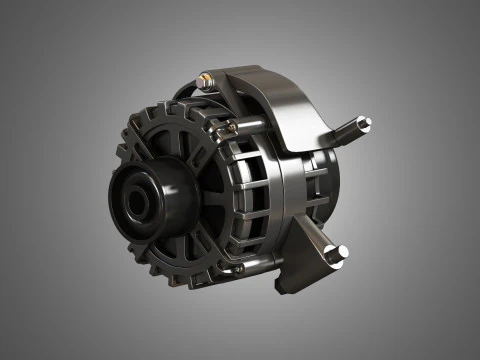 V12 Twin Turbo Car - Engine Full Internal and External Parts 3D Model