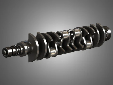 V12 Twin Turbo Car - Engine Full Internal and External Parts 3D Model