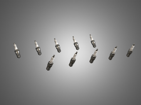 V12 Twin Turbo Car - Engine Full Internal and External Parts 3D Model